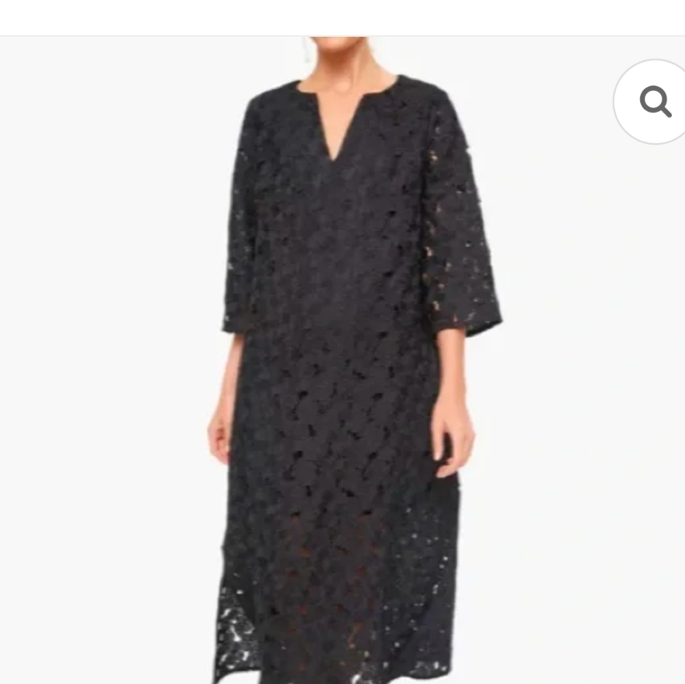 Tuckernuck Black V-neck Jamie Lace Midi Dress NWT Size Small